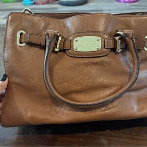 Michael Kors Brown Leather Tote Bag